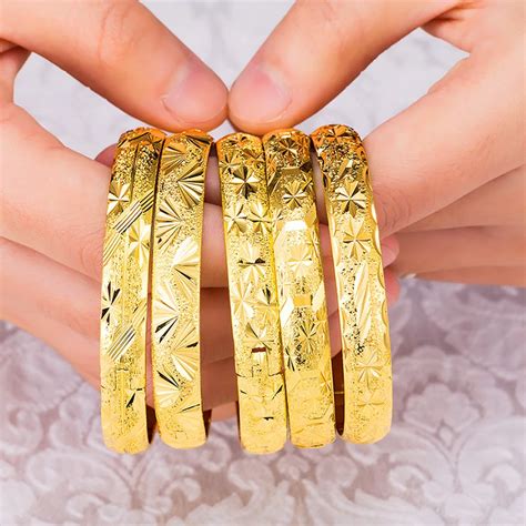 2017 Hot Sale 24K Gold Bracelet luxury Accessories 24K gold Dubai Gold ...