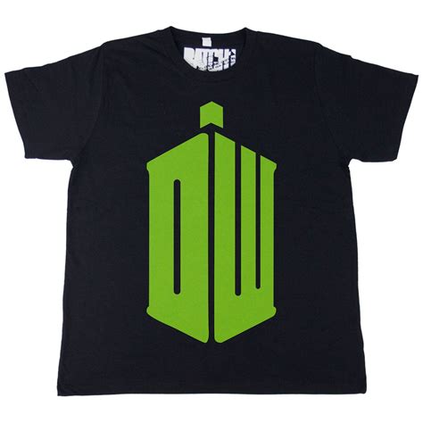 Doctor Dr Who TV Series Police Box DW Men Women Black Movie T-Shirt Tee ...