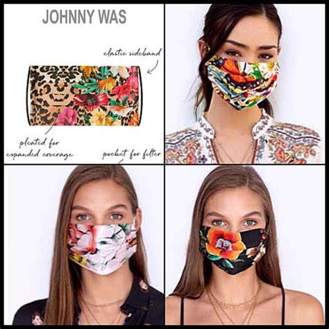 Johnny Was | Accessories | Johnny Was Cotton Face Mask Floral Blue Green Red | Poshmark