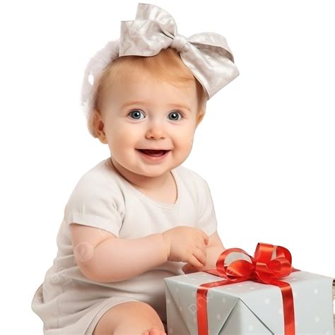 Cute Little Baby Girl Near The Christmas Tree With Gifts, Kids Gift, Kids Girl, Christmas Kids ...