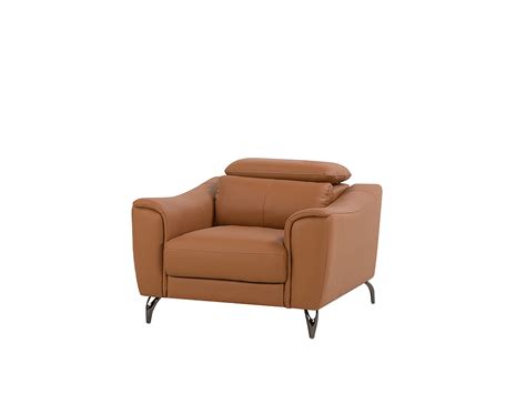 Leather Armchair Golden Brown NARWIK | Beliani.co.uk