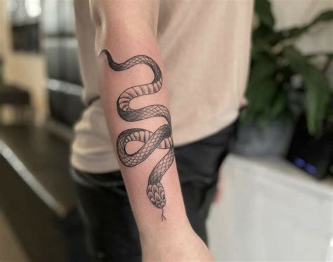 Snake Tattoo Lower Arm