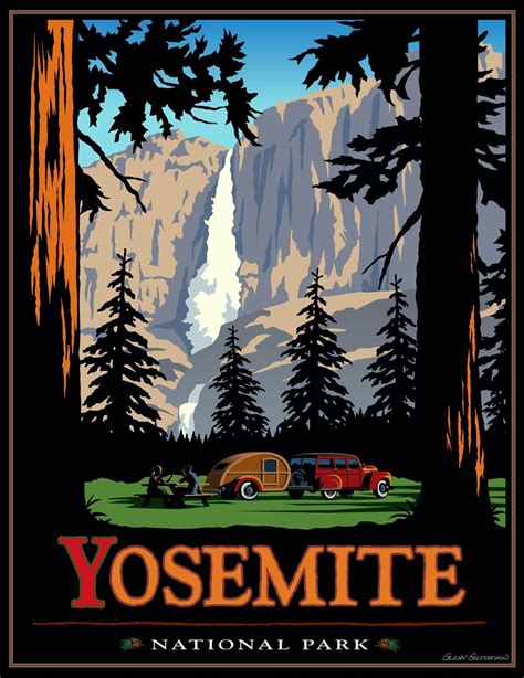 Glenn Gustafson | Vector/Flat Graphic Gallery | Yosemite National Park Poster | workbook.com ...