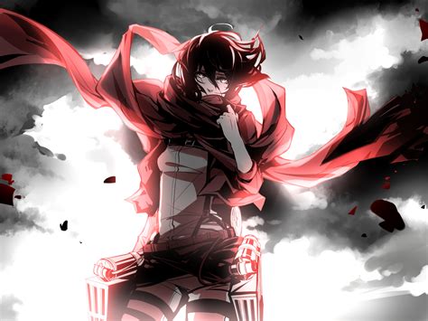 kristin13 (koushui13) mikasa ackerman scarf shingeki no kyojin | konachan.com - Konachan.com ...