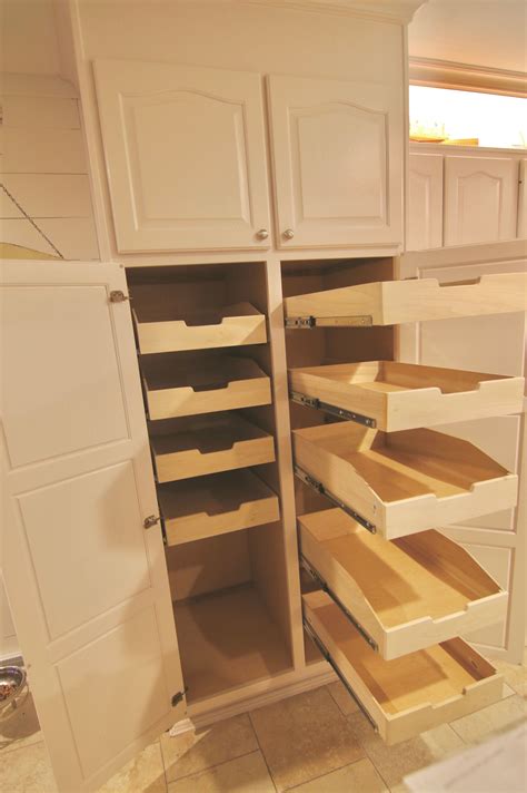 Space Efficient Custom Pull-Out Pantry Shelves | Pantry shelving, Diy ...