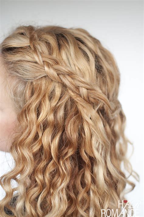 An easy half up braid tutorial for curly hair - Hair Romance