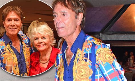 Sir Cliff Richard looks happy at charity bash in Barbados | Daily Mail ...