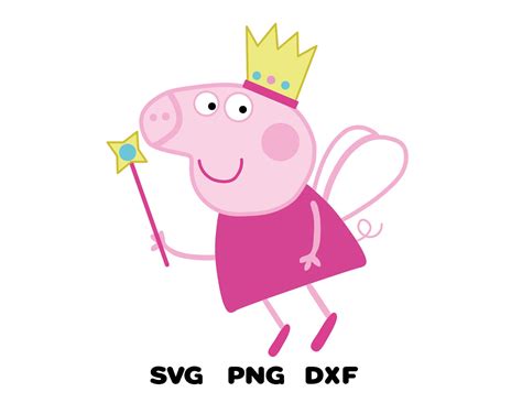 Peppa Pig Svg SVG PNG DXF Cricut Silueta | Etsy