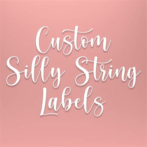 Silly String - Etsy