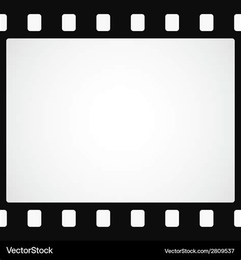 Simple black film strip background Royalty Free Vector Image
