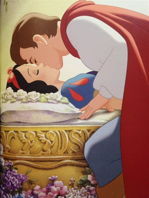 The Prince gives Snow White true love's kiss | Disney princess snow white, Disney princess art ...