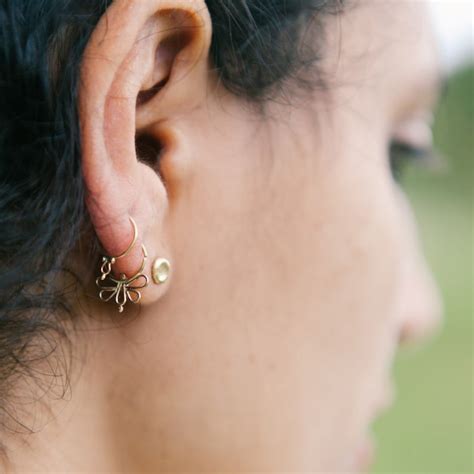 Gold Cartilage Earring Cartilage Hoop Tribal Cartilage Gold - Etsy