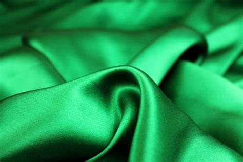 Quality fabric - green, emerald, emerald green, bright green, silk, satin | Satin fabric ...