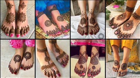 Gol Tikki Mehndi Designs For Feet| Beautiful Feet Henna Designs - YouTube