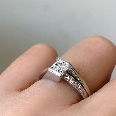 Princess Cut Solitaire Bridal Set | Barkev's