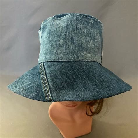 Recycled Reversible Denim Bucket hat | Denim bucket hat, Recycled denim ...