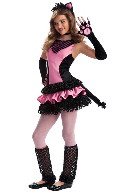 Tween Black Kitty Costume