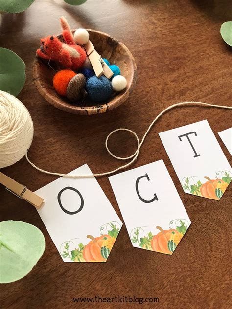 October Banner Printable October Wall Art Fall Printable - Etsy