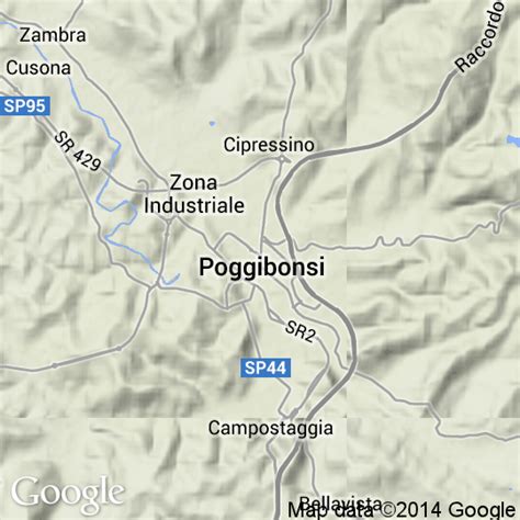 Mappa di Poggibonsi, Cartine Stradali e Foto Satellitari