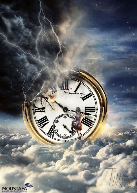 Time is UP + Tutorial by DARSHSASALOVE on DeviantArt | Time art, Surreal art, Clock art