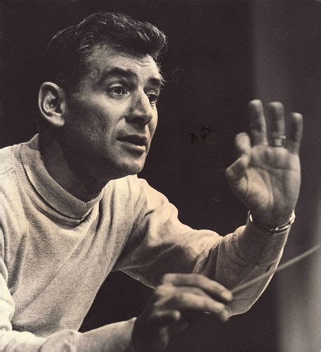 Photos - A young Leonard Bernstein leading his orchestra in a rehearsal ...