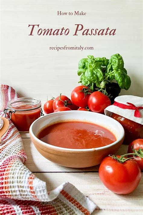 How to make passata from tomato puree