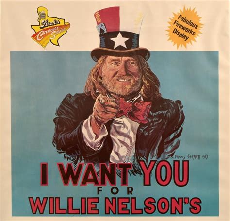 Willie Nelson's 4th of July Picnic Poster