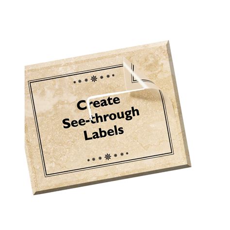 Avery® Clear Shipping Labels, Glossy Clear, 8-1/2“ x 11", Pack of 10