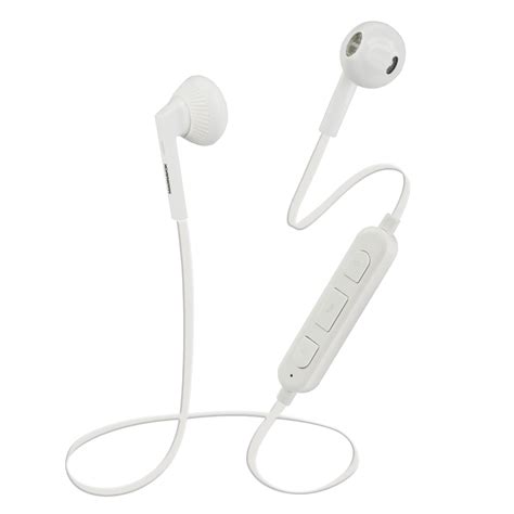 Magnavox White Shuffle Stereo Earphones with Wireless Bluetooth 4.1 ...