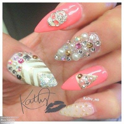 Some special bedazzling! #nailart | Almond nails designs, Diva nails, Fantasy nails