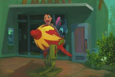 Disney Fine Art Space Adventure by Rob Kaz | Disney fine art, Lilo and stitch, Disney paintings