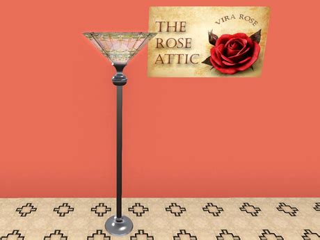 Second Life Marketplace - Gift From THE ROSE ATTIC ~ Floor Lamp w/ ART ...