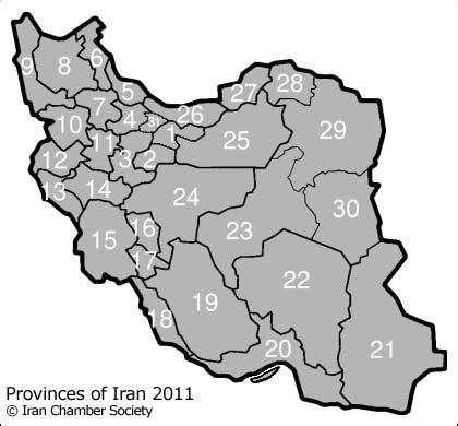 Iran Chamber Society: Provinces of Iran