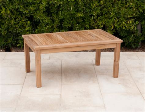 Teak Outdoor Coffee Table | Teak Furniture | Outdoor Table – Willow ...