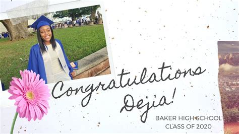 Dejia’s Graduation! - Baker High School 2020 - YouTube