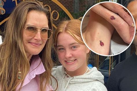 Brooke Shields gets matching tattoos with daughter Rowan