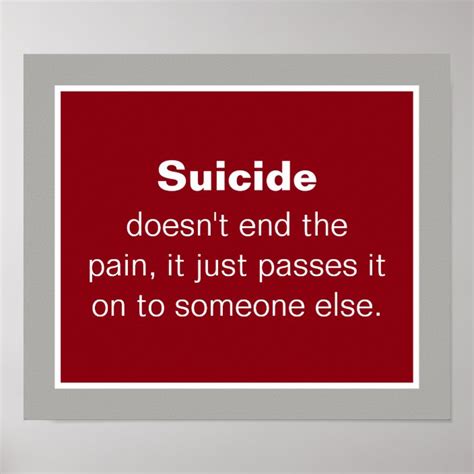 Suicide Prevention Quote Poster | Zazzle