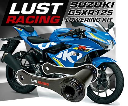 Suzuki GSX-R 125 Lowering kits by Lust Racing. Suspension and seat ...