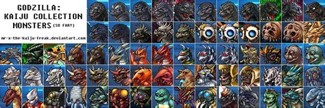 Godzilla: Kaiju Collection Monsters (So Far) by Mr-X-The-Kaiju-Freak on ...