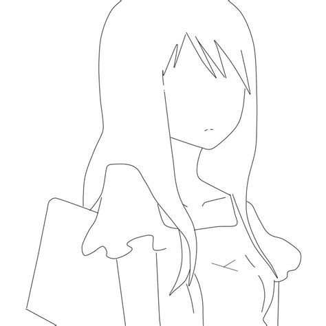 FREE line-art ! Feel free to use (Anime girl) by KaylaWaylaLineart on DeviantArt