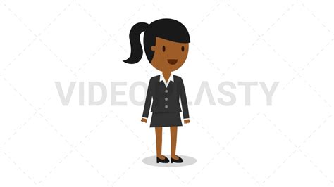 Standing Black Woman | Stock GIFs - VideoPlasty