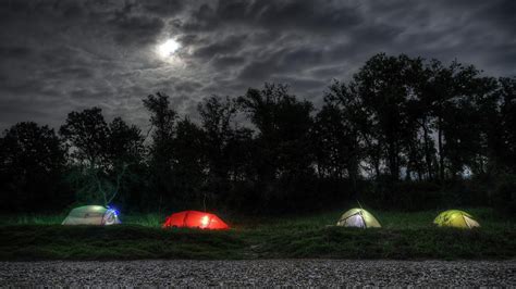 Camping under moonlight Brazos River in Texas Photograph by Hutsady Keovichith | Fine Art America