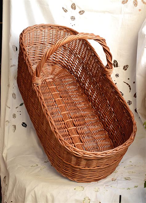 Extra Long Basket with Handle Very Large Wicker Basket Long | Etsy