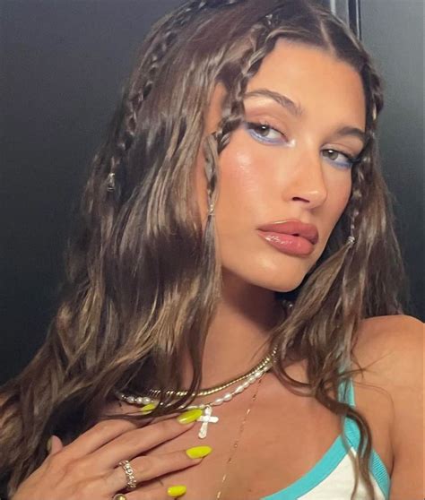 Hailey Bieber's Effortless Summer Braids and Waves