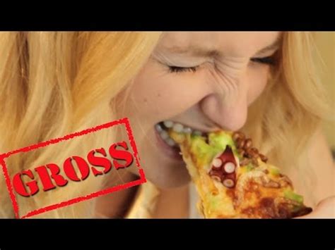 MOST DISGUSTING PIZZA CHALLENGE EVER - Challenge Accepted #3 - YouTube