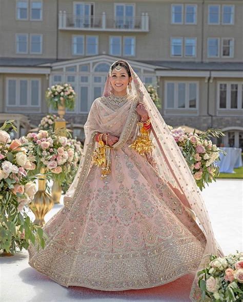 bridal lehenga light pink colour | Dresses Images 2022