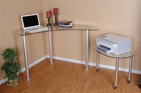 Clear Glass Corner Computer Desk - Walmart.com