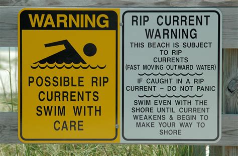 Rip Tide Warning Sign Free Stock Photo - Public Domain Pictures