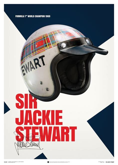 Automobilist - Automobilist - Sir Jackie Stewart Helmet Poster