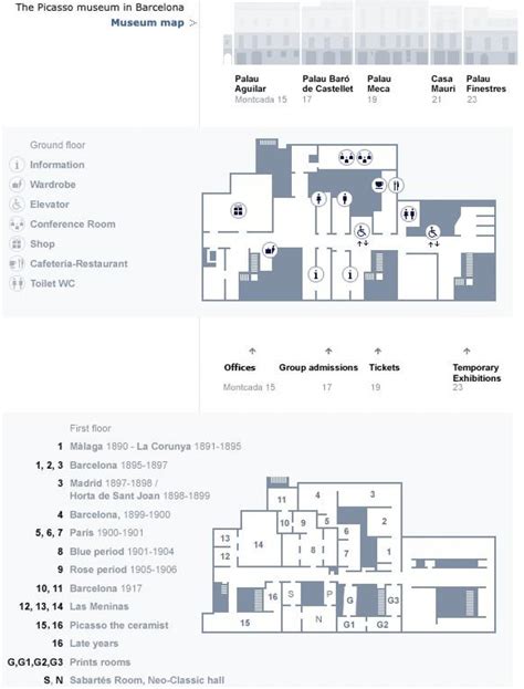 Picasso museum barcelona map - Map of picasso museum barcelona ...